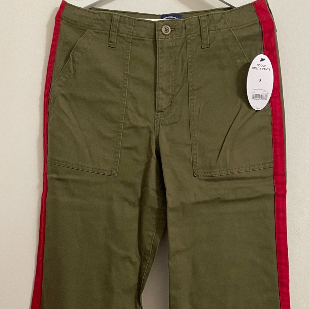 Scoop Wide Leg Cut Utility Pants
